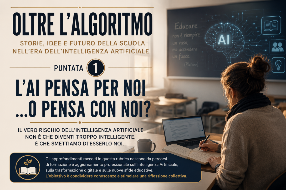 OLTRE L’ALGORITMO…storie, idee e futuro della scuola, nell’era dell’AI. (PUNTATA 1)
