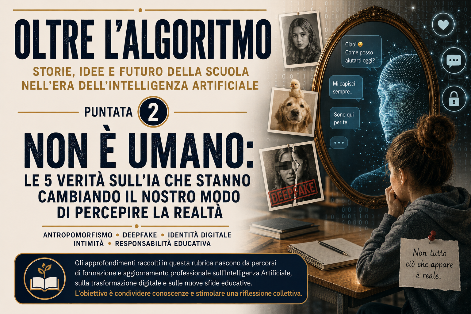 OLTRE L’ ALGORITMO…storie, idee e futuro della scuola, nell’era dell’AI (PUNTATA 2)